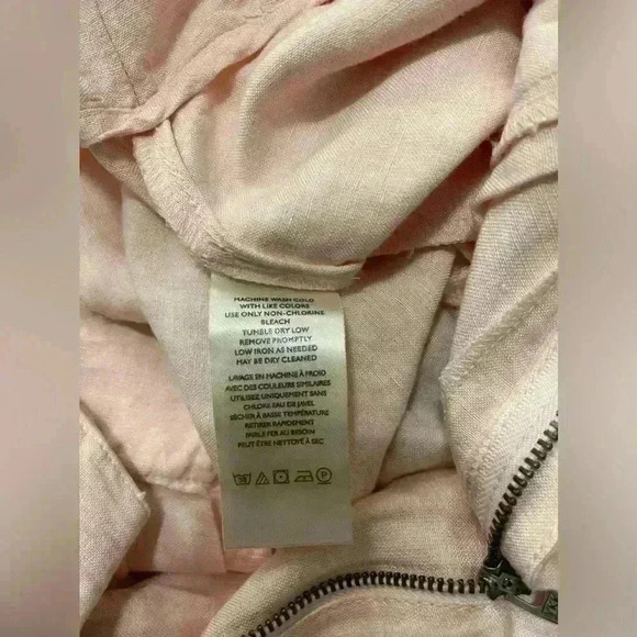 Free People Calla Pleated Linen Blend Trouser Shorts Pink Size 6  NWT - Picture 6 of 7